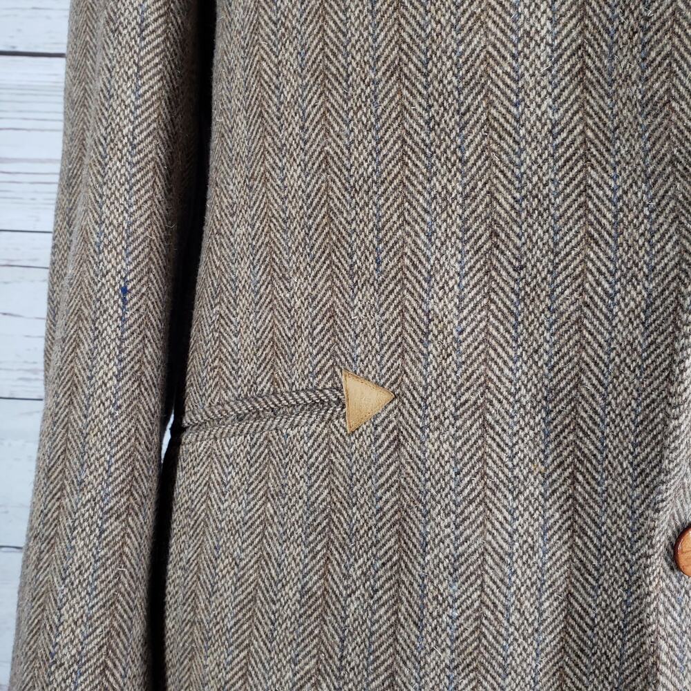 Vintage Panhandle Slim Herringbone Western Elbow Patch Sports Jacket Size 40 - Picture 13 of 14
